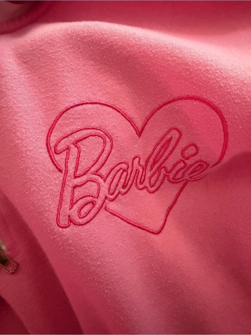 Barbie Pink zip Jogger set matching size L